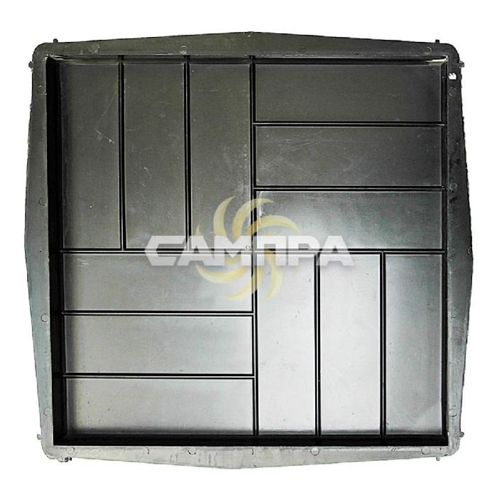 Форма 72/13 Квадрат 12 кирпичей (гладкий) 500х500х50 мм фото 1